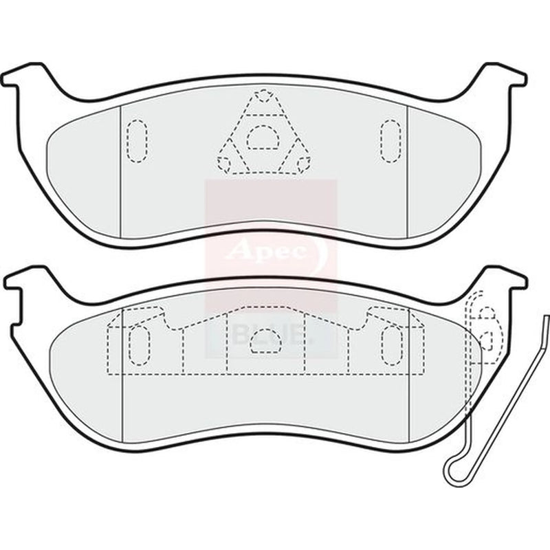 Apec Rear Brake Pad Set PD3491