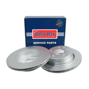 Borg & Beck 2 x Vented Rear Brake Discs BBD4189