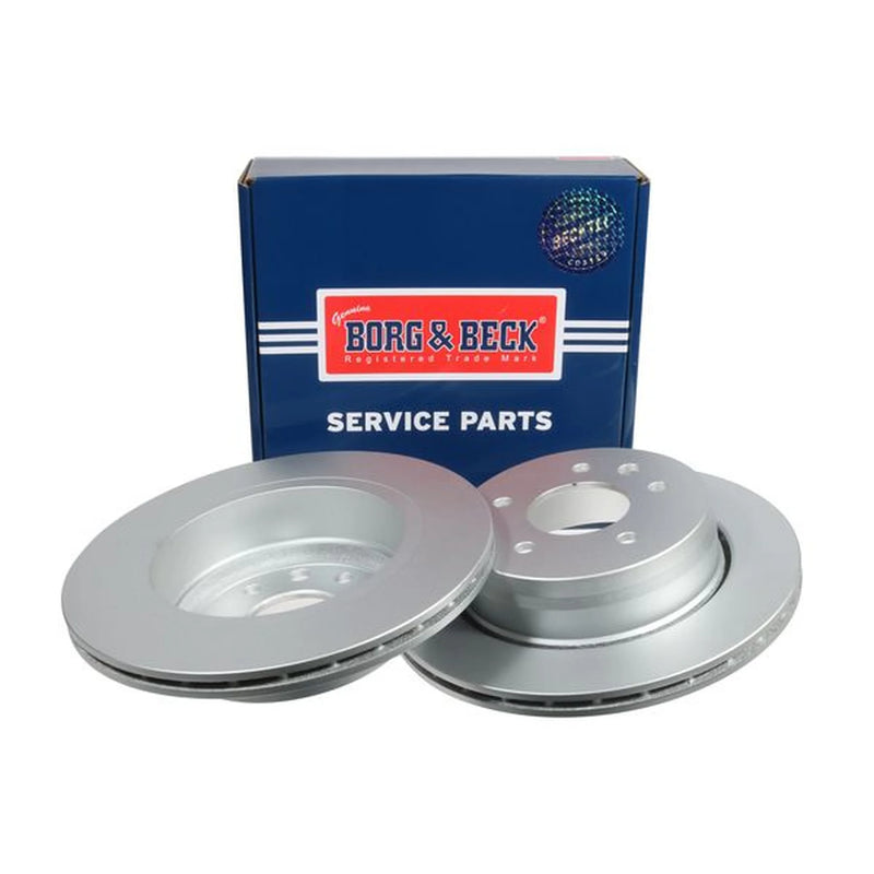 Borg & Beck 2 x Vented Rear Brake Discs BBD4189