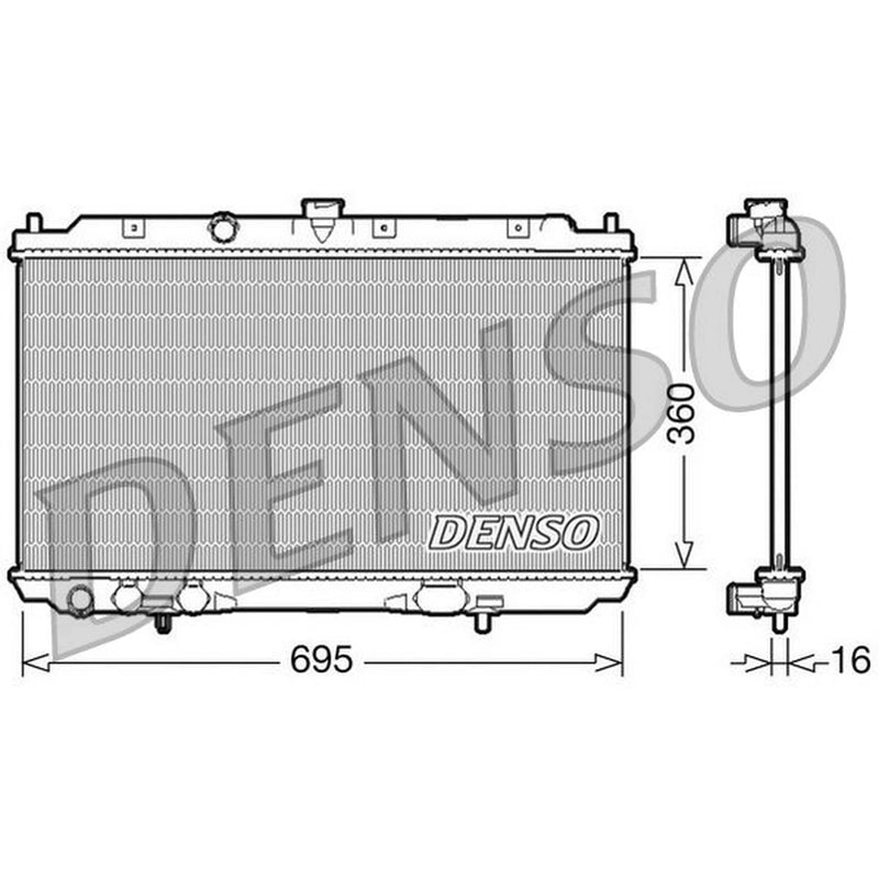 Denso Engine Radiator DRM46025