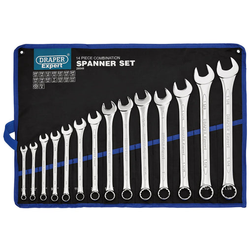 Draper Expert Combination Spanner Set 14 Piece HI-TORQ®