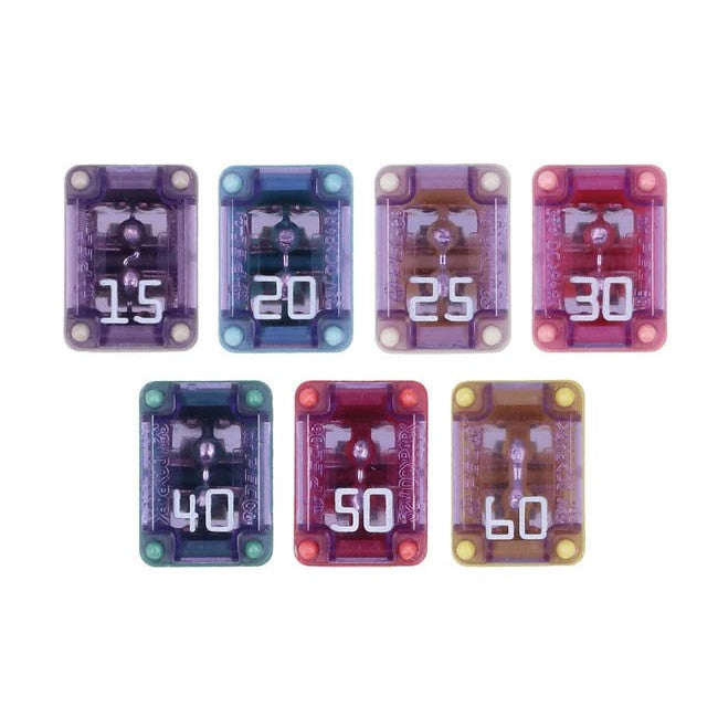 Connect Assorted Slotted M-Case Fuses 7pc - CPL