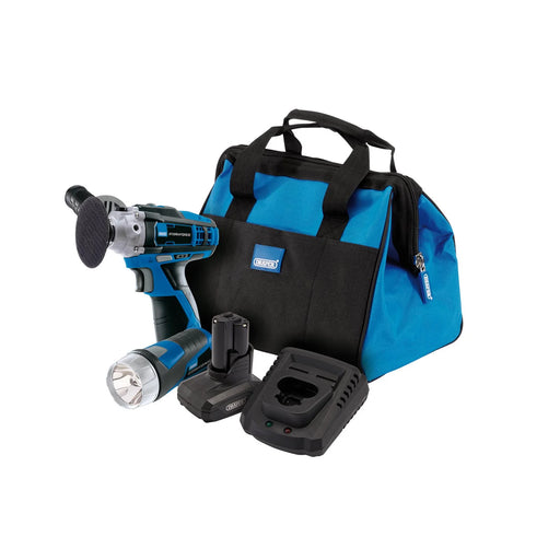 Draper Storm Force Car Polisher Kit 10.8V with LED Torch