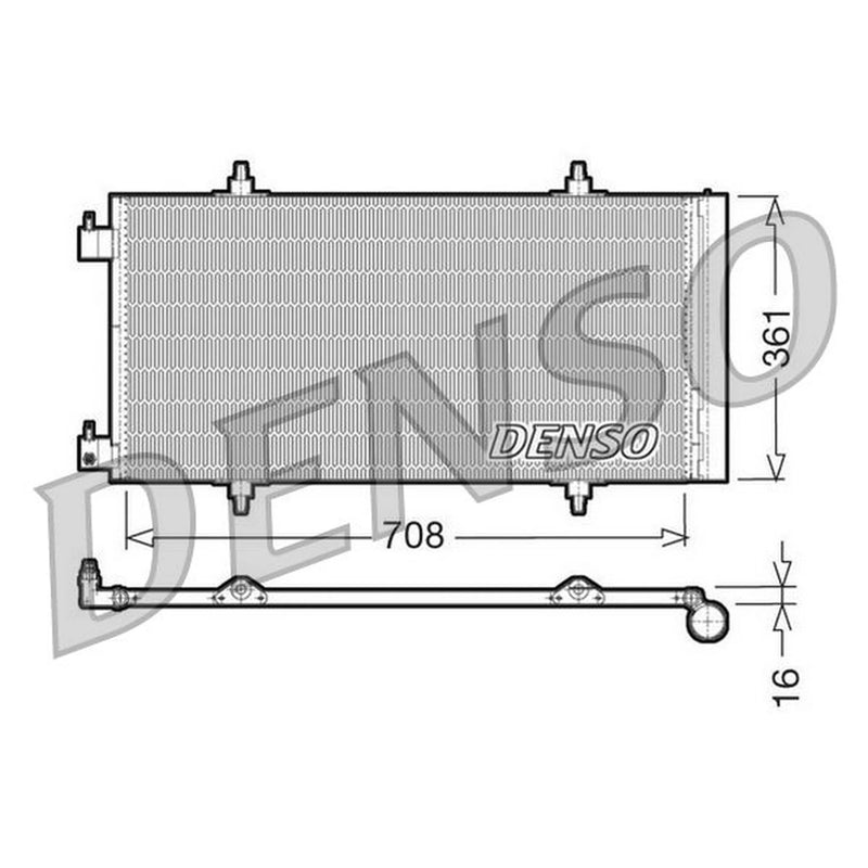 Denso Air Conditioning Condenser DCN07011