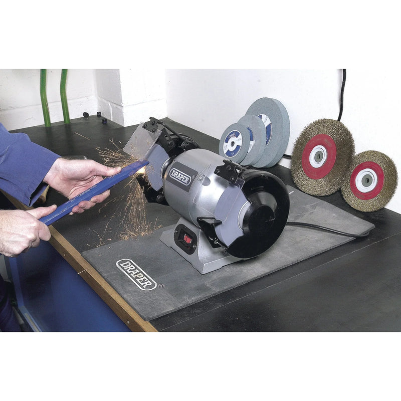 Draper Bench Grinder 150mm 370W Heavy Duty Power Tool