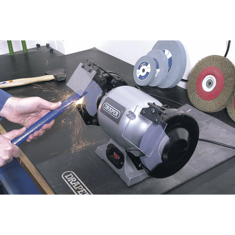 Draper Bench Grinder 150mm 370W Heavy Duty Power Tool