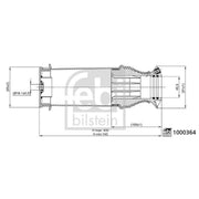Febi Cab Suspension Air Bellow 1000364