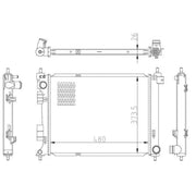 NRF Engine Radiator 550033