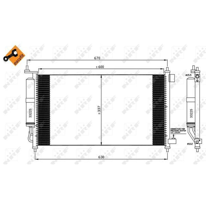 NRF Air Conditioning Condenser 35583