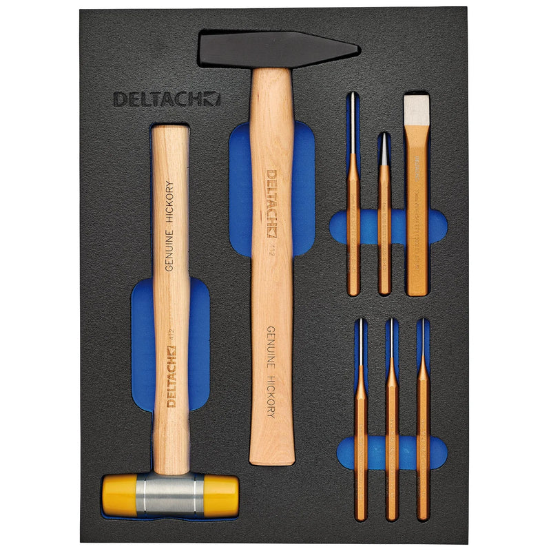 Bunker Hammer and Pin Punch Set 8 Piece with EVA Foam Inlay