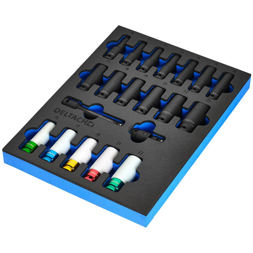 Bunker Impact Socket Set 1/2" 20 Piece EVA Foam Inlay