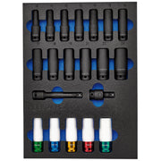 Bunker Impact Socket Set 1/2" 20 Piece EVA Foam Inlay