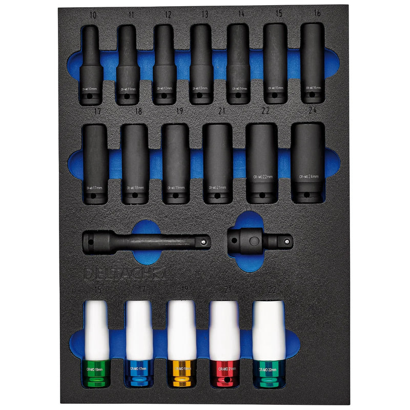 Bunker Impact Socket Set 1/2" 20 Piece EVA Foam Inlay