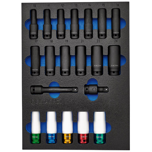 Bunker Impact Socket Set 1/2" 20 Piece EVA Foam Inlay