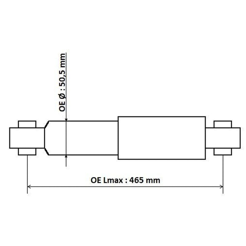 KYB Shock Absorber Damper Strut Rear 345700