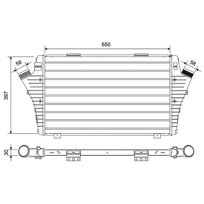 Valeo Intercooler (Charge Air Cooler) 881603