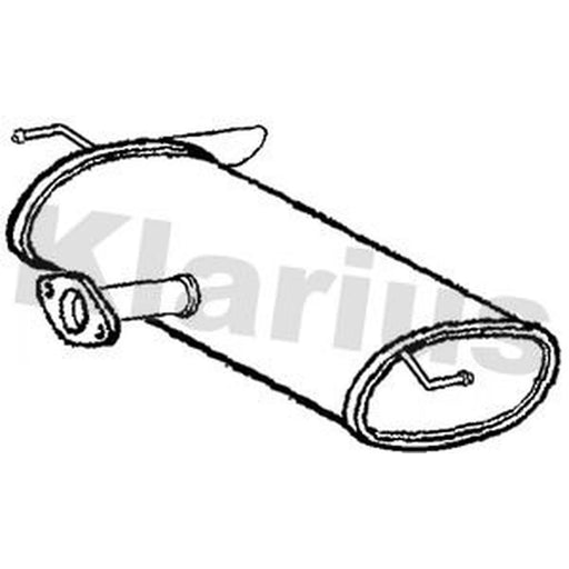 Klarius Box With Tail Pipe Rear KA168T