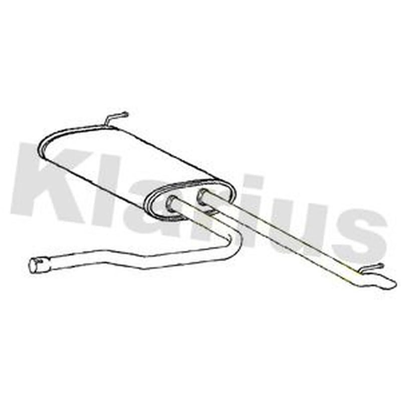 Klarius Box With Tail Pipe Rear GM1082B