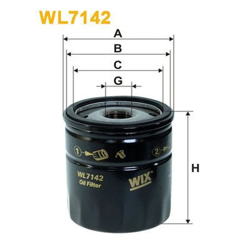 WIX Engine Oil Filter WL7142