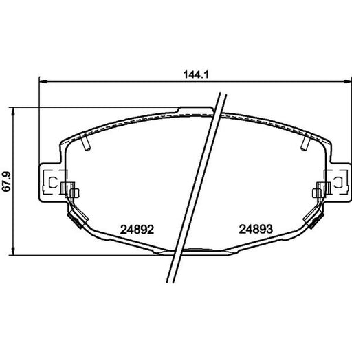 Mintex Front Brake Pad Set MDB2007