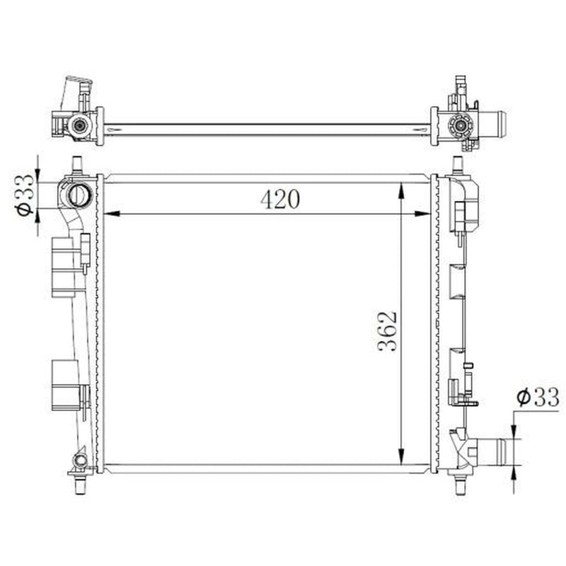 NRF Engine Radiator 59262