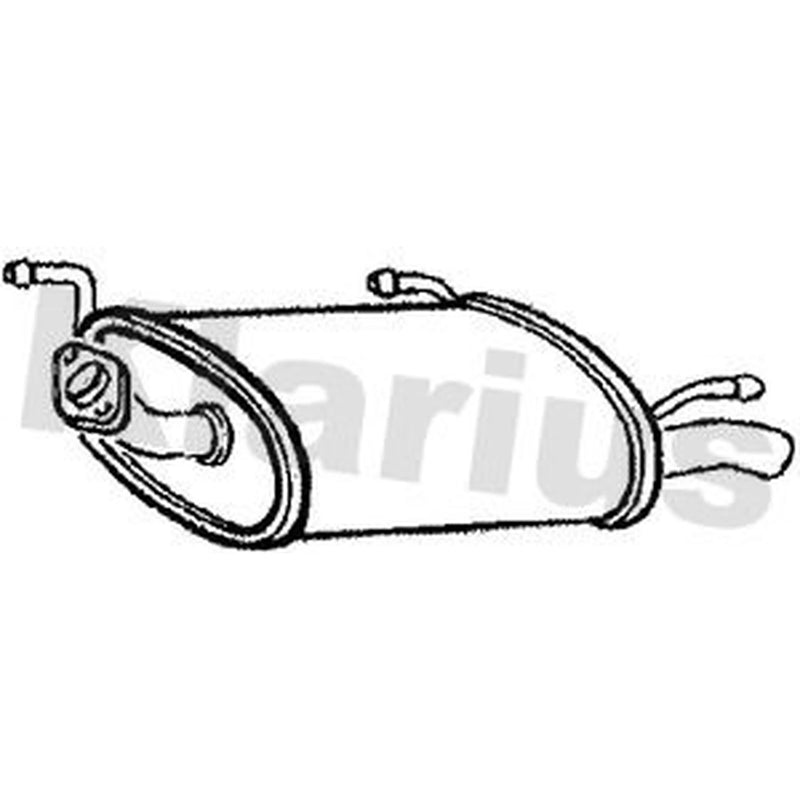 Klarius Box With Tail Pipe Rear DN536V