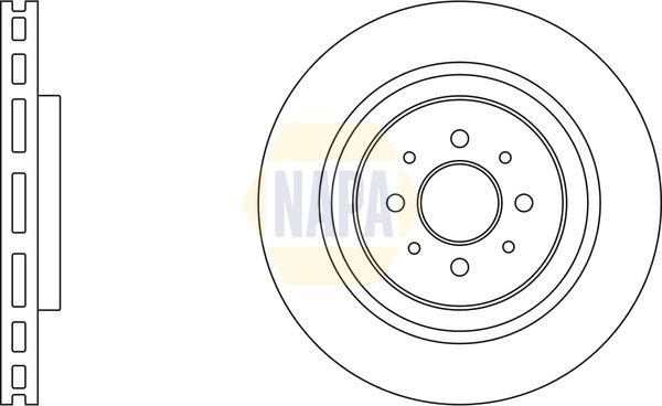 NAPA Brake Disc Set Vented