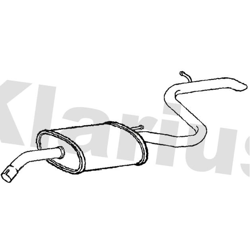 Klarius Box With Tail Pipe Rear HY273P