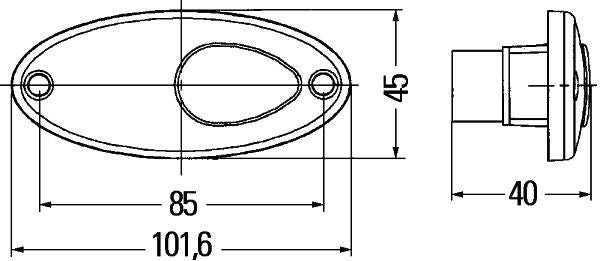 Hella 2PF 964 295-027 Position Light