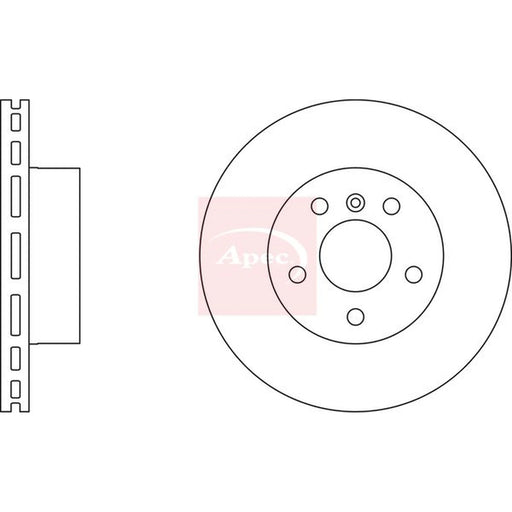Apec 2 x Solid Rear Brake Discs DSK4173