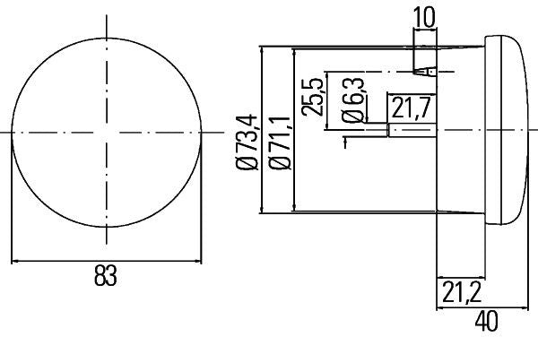 Hella 2SB 302 252-057 Tail Light Assembly