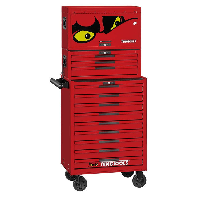Teng Tools Mobile Tool Storage PRO35™ 26" 16 Drawers Red