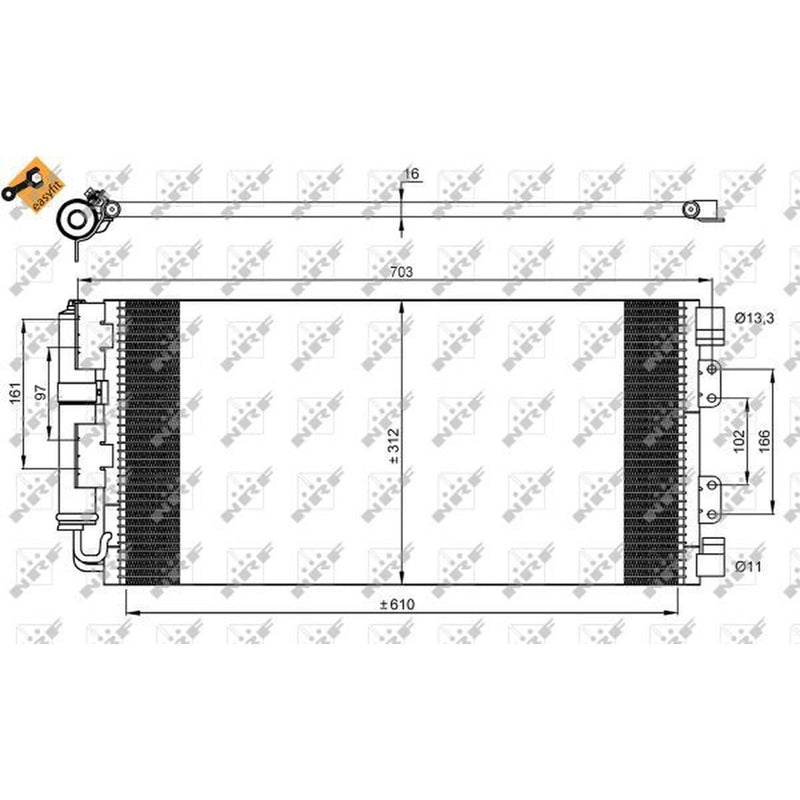 NRF Air Conditioning Condenser 35548
