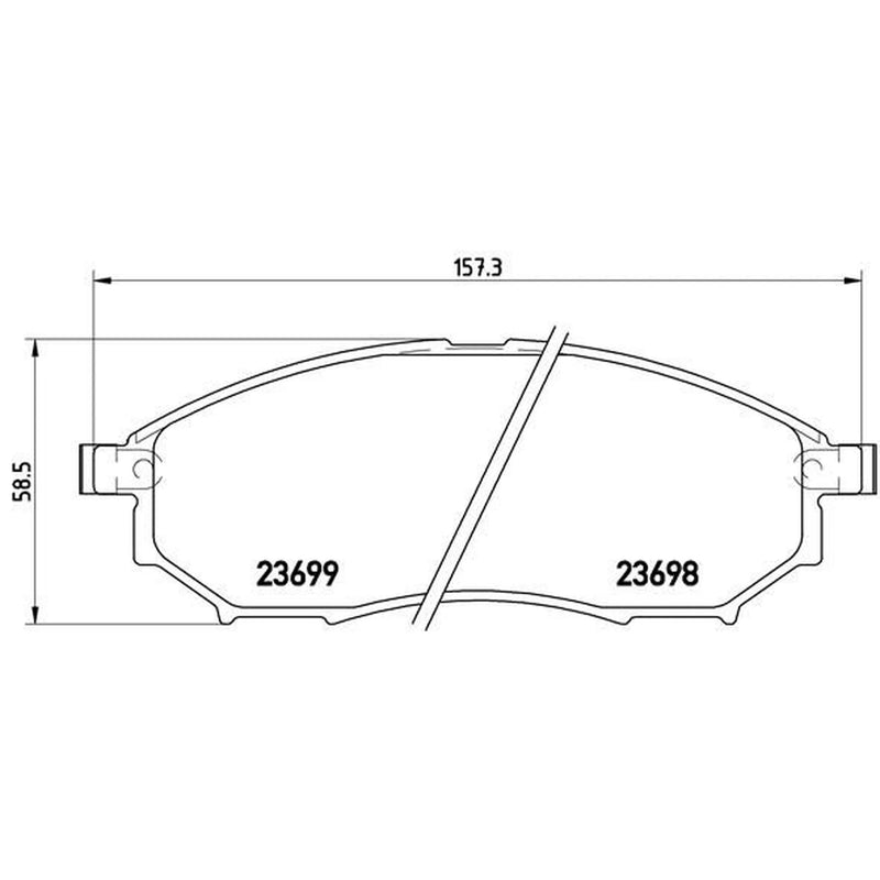 Brembo 4 x Front Brake Pad Set P56058