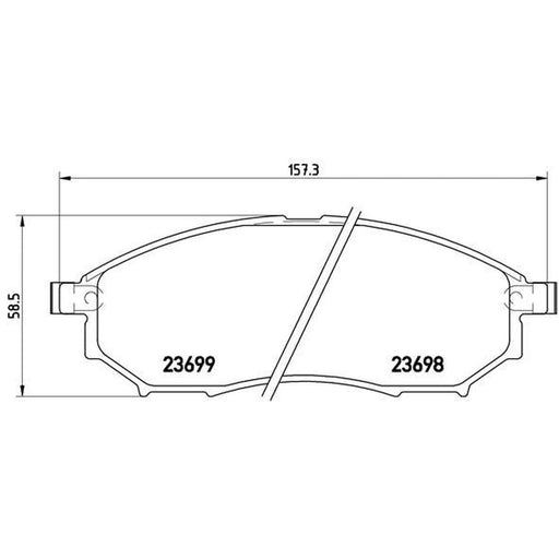 Brembo 4 x Front Brake Pad Set P56058