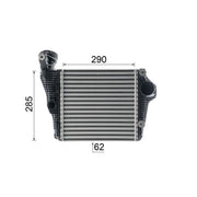 Mahle Intercooler (Charge Air Cooler) CI 333 000P