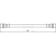Apec Brake Hydraulic Hose Line Rear Left HOS4090