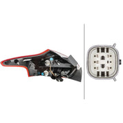 Hella Tail Light / Lamp W5W Right 2VP 354 828-061
