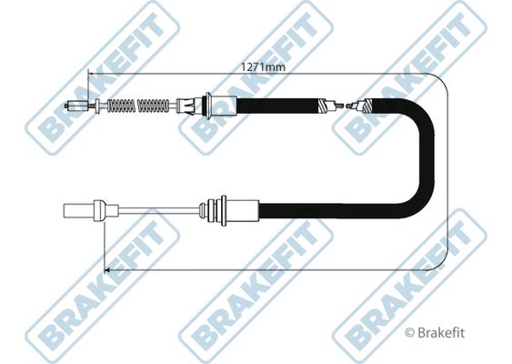 Apec Handbrake Cable Left Rear fits Nissan Cabstar E 1998-2006