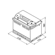 Bosch Batteries Battery 12V 77Ah 780A 0 092 S50 080