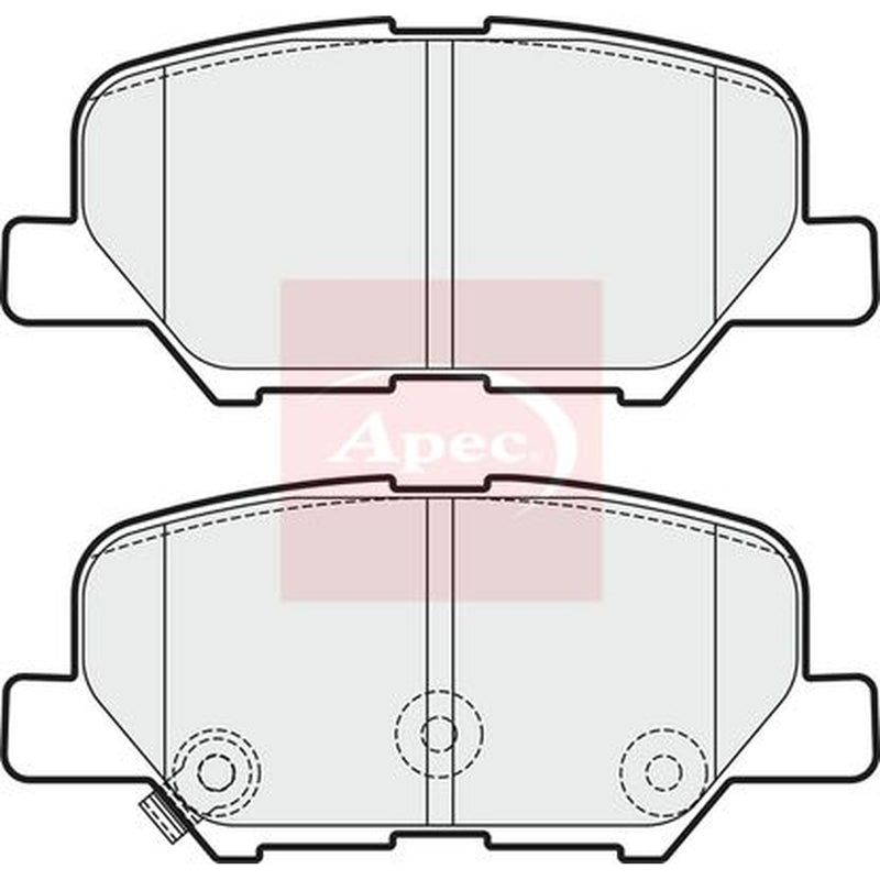 Apec Rear Brake Pad Set PAD1890