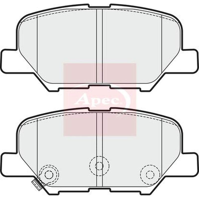 Apec Rear Brake Pad Set PAD1890