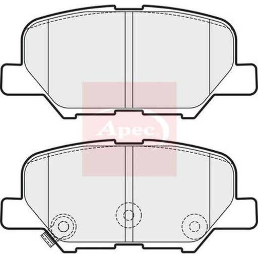 Apec Rear Brake Pad Set PAD1890