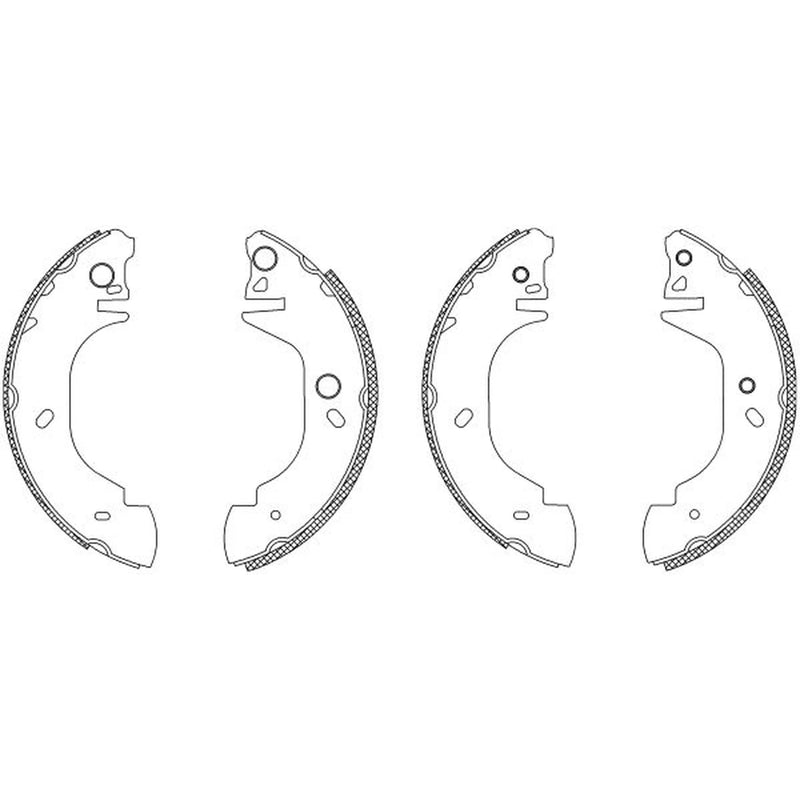 Mintex Brake Shoe Set Axle Kit MSK217
