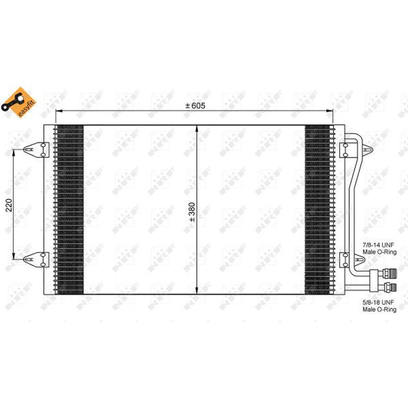 NRF Air Conditioning Condenser 35656