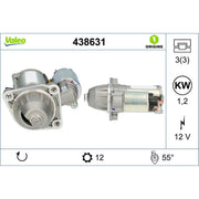 Valeo Starter Motor 12V 1.2kW 12 Teeth 438631