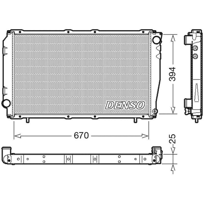 Denso Engine Radiator DRM36016