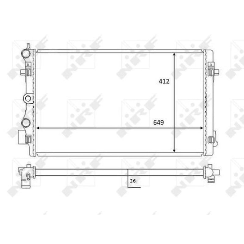 NRF Engine Radiator 59056