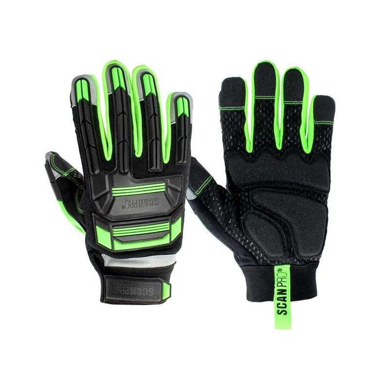 Scan Anti Impact Synthetic Leather & Polymer Gloves - L (Size 9) - PT-203