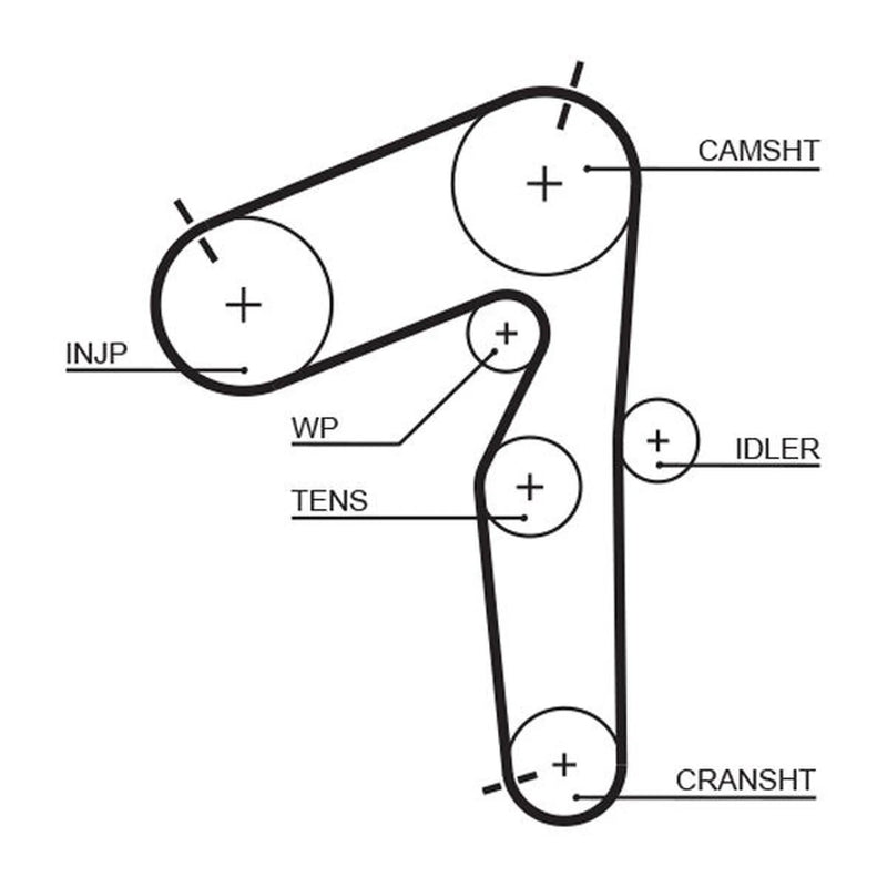 Gates Timing Belt Cambelt 193 Teeth 5462XS
